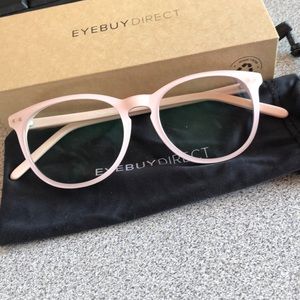 EyeBuyDirect Fiction Round Pink w/blue light